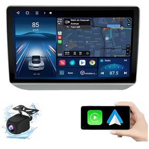 Android 14.0 2 Din Autoradio 9"" Touchscreen Auto Stereo voor Skoda Fabia 2007-2014 met Draadloze Carplay Android Auto GPS navigatie AHD Omgekeerd beeld Stuurwielbediening(P1(1G+32G))
