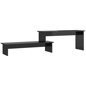 vidaXL Tv-meubel 180x30x43 cm spaanplaat hoogglans zwart