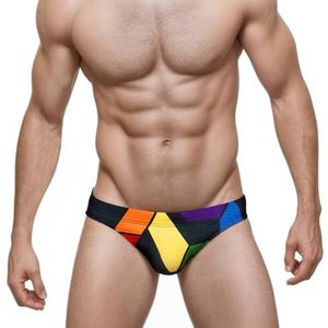 sandbank Zwembroek voor heren, met bloemenprint, lage taille, met afneembare pad, badmode, elastische strandshorts, boxers, ondergoed, Zwart, L