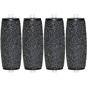 INSGB - Compatibel voor Scholl Velvet Smooth Diamond Pedi Elektrische Voetbestand, 4 Pack Extra Grove Vervanging Rollen Harde Huid Remover Vullingen