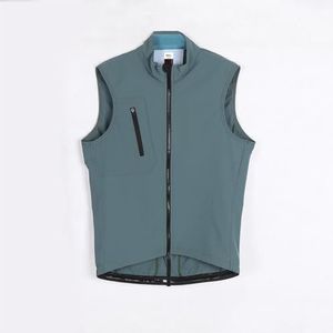 YGLEEULI Fietsjack Heren All Season Classic Lichtgewicht Winddicht Vest Fietsen Mannen Wind Stretch Stof met Tweeweg Rits (Groen, XXL)