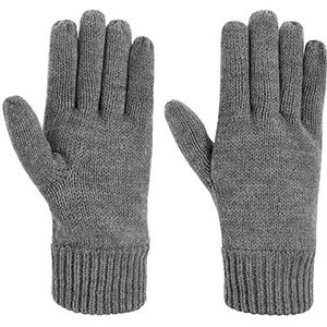 Lipodo Thinsulate 3M Handschoenen Dames/Heren - vingerhandschoenen gebreide met voering voor Herfst/Winter - M grijs
