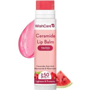 WishCare Gekleurde Ceramide Lippenbalsem met SPF50 PA+++ - Kojic Acid & Niacinamide - Voor Lippenverlichting & Bescherming 5gm