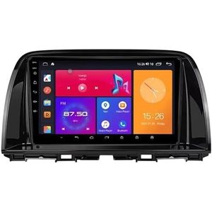 Android 13 Autoradio 9 inch Touch scherm dubbele Din auto stereo voor Mazda 6 GJ Atenza 2012-2017 met Bluetooth/FM radio/wifi/USB/stuurwielbediening/GPS(8 Core 8+256G)