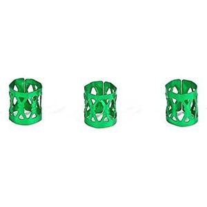 Hoofdbanden ​Voor Dames 100 stks 8x9mm gemengde kralen verstelbare haar vlechten dreadlock kralen verstelbare haar vlecht ringen manchet clips tubes sieraden Haarband (Size : Green)