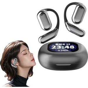 Erazer Xp2 Oordopjes, Intelligente Open Bluetooth Oordopjes Met Touchscreen, Draadloze Open Oor Bluetooth Oordopjes, Ruisonderdrukking En Bas In Oor Draadloze Bluetooth Oordopjes, IPX7 Waterdicht(Blac