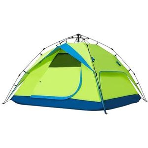 Pop-up campingtent voor 3-4 personen, eenvoudig te installeren en draagbaar strandzonnescherm, geschikt voor kampeerreizen buiten (kleur: B, maat: 230 x 200 x 135 cm)