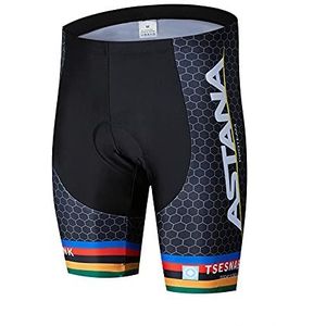 Fietsshorts, gewatteerde shorts, heren fietsbroek fietsbroek zomer ademende pad fiets panty MTB vochtafvoerende fietsshorts (kleur: 7, maat: X-Larege)