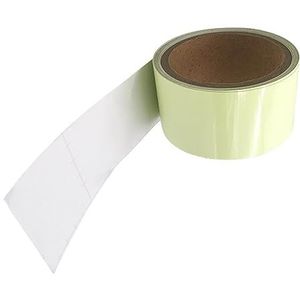 Qianly Glow in The Dark Tape Lichtgevende tape 5M Hoge heldere waterdichte groene fluorescerende tape voor muren Nooduitgang Halloween Nachtdecoraties, 5 cm Breedte