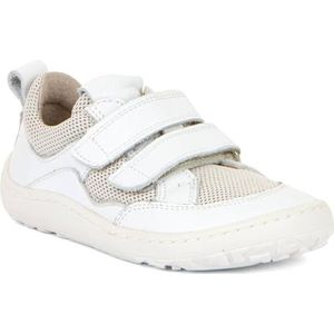 Froddo Blotevoetenschoenen/sneakers met klittenband, velours leer + mesh, kleurkeuze G3130246, wit, 32 EU