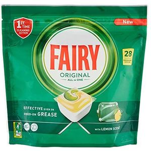 Fairy Originele vaatwassertabs 28 caps, wasmiddel citroen