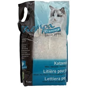 Thempa Premiere Kattenstrooisel, 2 x 8 liter, dubbele verpakking, 16 liter, voor je kat, betrouwbare geurbinding