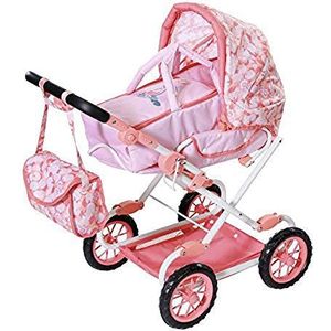 Zapf Creation Baby Annabell Deluxe Pram for 43 cm Doll - Easy for Small Hands, Creative Play Promotes Empathy & Social Skills, For Toddlers 3 Years & Up - Includes Changing Bag & Shopping Basket