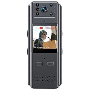 Draagbare DV-camera 4K/2K HD Beeldkwaliteit Lichaam Borst Camera Politie Mini IR Nachtzicht Anti-shake One-key Video Voice Recorder Camcorder(2K No wifi)