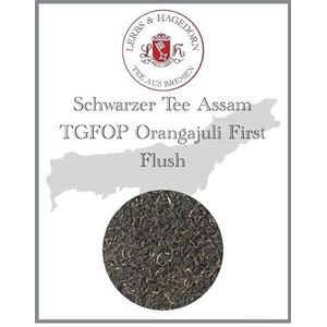 Lerbs & Hagedorn, Zwarte thee Assam TGFOP Orangajuli First Flush | Sprankelend bloemrijk mout1kg (ca. 81 liter) Tippy Golden Flowery Orange Pekoe