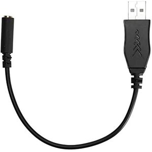 USB A Naar 3,5 Mm Audio-adapter, Plug-and-play Standaard USB A Naar 3,5 Mm Digitale Audio-adapterkabel voor Pc voor Computer Desktop Home voor Microfoons