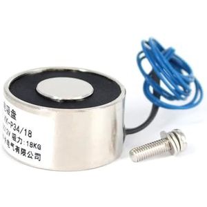 34/18 mm Zuigkracht 18 kg 180N DC 12 V Mini Magnetoid Elektromagneet Elektrische Magneet Elektrische Magneet Sterke DIY Beker Ondersteuning 12 V (Kleur: 12 V)