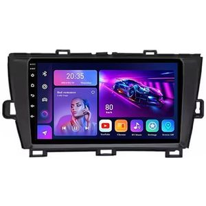 9"" 2 DIN Android 14 Autoradio Stereo voor Toyota Prius XW30 2009-2015 met draadloze CarPlay Backup Camera Stuurwielbediening GPS Navigatie Bluetooth(L900(8+256G))