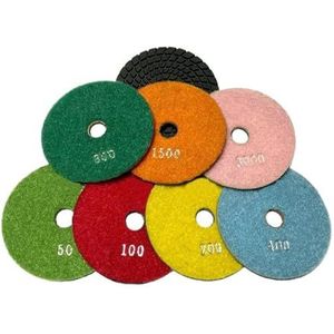 DHRCONPA 10 stuks/partij 4 inch 100 mm diamantpolijstpads for graniet en marmer