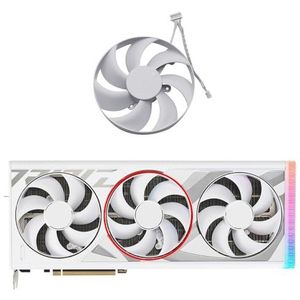 T129215BU CF1015U12D RTX4080 RTX4090 grafische kaartventilator voor ASUS voor ROG Strix GeForce RTX 4080 4090 witte OC-versie koeling(B-Fan)