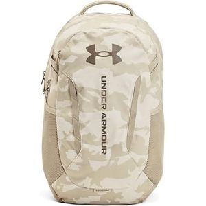 Under Armour Unisex volwassen Hustle 6.0 Rugzak, Summit Wit/Taupe Schemering, One Size, Bagage