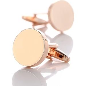 Mens Cufflinks Shirt Spikes, Men's Tuxedo Shirt Cufflinks and Shirt Spikes Set, Brass Cufflinks and Shirt Spikes for Wedding/Banquet/Ceremony/Business Occasions (Color : Rose gold)