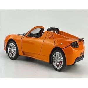 Casting Car Model 1:24 schaal converteerbare legering auto hoge simulatie gegoten metalen model met geluid en licht super sportwagen geschenken (Color : Orange)