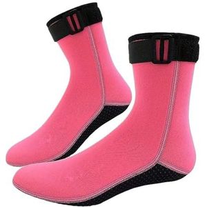 Duiksokken Duiksokken Schoenen Verwarmend Snorkelen Surfen Waterlaarzen Antislipstrand thermische watersokken voor snorkelen, surfen, ze(Pink,XXL)