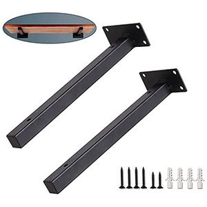 6 Stks Heavy Duty Plank Beugels 30 Inch Wandmontage Industriële Metalen Rekken Ondersteunt met Lip