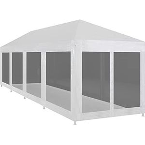 Gazon & Tuin Party Tent met 10 Mesh Zijwanden 12x3 m Huis & Tuin