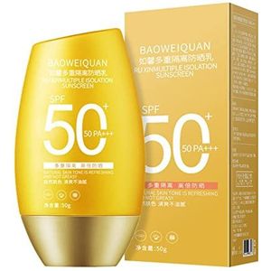 Spf 50 Zonnebrandcrème - Broad Spectrum SPF 50+ Waterproof Sun Block Facial Lotion | Draagbare zonnebrandcrème voor op reis voor huidverzorging, UVA/UVB-bescherming Zonnebrandcrème Xinme