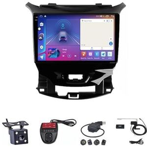 Android Double Din Car Stereo 9 Inch Touchscreen Autoradio Autotoebehoren Multimedia Stuurwielbediening met Navigatie Plug And Play Voor Chevrolet Cruze 2 2015-2023 (Size : M600S 4G+WIFI 6G+128G)