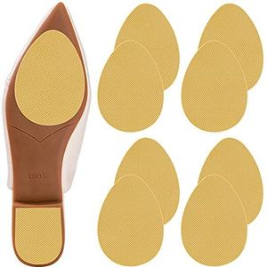 GADEBAO antislip schoenpads, zelfklevende antislipzool, stickerbeschermer, premium geurloze siliconen antislip schoengrepen voor hoge hakken (beige - 8 stuks)