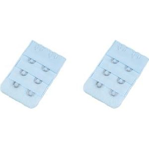 Siepificius Verlengband BH Extenders Gesp 2 Haak Intieme Accessoires Knoppen Clips Terug Gadgets 3 Rijen voor Ondergoed roze, 2 Set (Lichtblauw), as description
