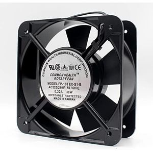 High-Performance 15CM AC Axial Fan FP-108EX-S1-B, 220-240V, 0.22A, 38W for Efficient