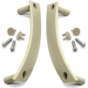 Deurgrepen binne Reparatieset afdekking handgreep het linker binnendeurpaneel (vervanging) voor VW 1998-2010 1C0867171A 1C0867172A Deurgreepset(Beige 2PCS)