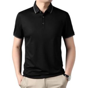 SDFGH Poloshirt Met Lange Mouwen Merkkleding For Heren Business Casual T-shirt Herentops (Color : D, Size : 2XL code)