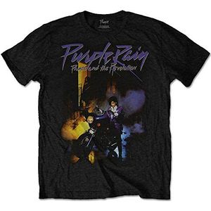 Prince - Purple Rain heren unisex T-shirt zwart - M