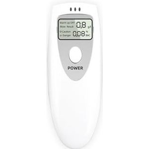 Contactloze alcoholtester met digitaal geluidsalarm, LCD-scherm en hoge nauwkeurigheid, politie-alcoholtest