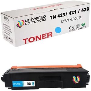 Universo® Tonercartridge compatibel als vervanging voor Brother TN-423 TN421 MFC-L8690CDW MFC-L8900CDW HL-L8260CDW HL-L8360CDW DCP-L8410CDW (CYAN)