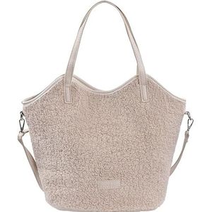 JMORCO Pluizige tas Pluche Draagtas/Vrouwen Crossbody Schoudertas/Grote Faux Bont Pluizige Draagtas/Winkelen Schoudertas/Winter Herfst/Beige Tassen voor Vrouwen, Wit, Eén maat