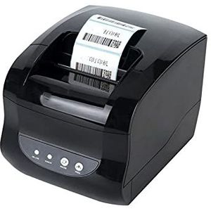 Etiketprinters Label Barcode Printer Thermische ontvangstlabel Printerstreepjescode Qr Code Sticker Machine 20mm-80mm Auto Strippen 370B (Color : 365B Etherent Port)