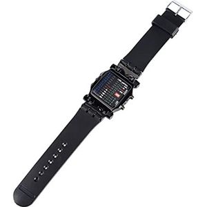Polshorloge, Elektronisch Horloge, Unisex Horloge, LED-horloge met Binair Display, voor Dames voor Heren