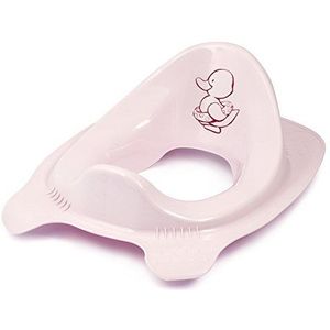 OKT Kids 1863555504800 Toiletbril voor kinderen, Little Duck, fluweel roze