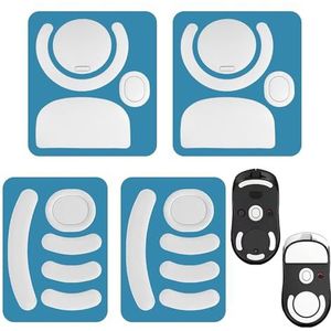 4 stuks witte antislip muisvoetstickers, professionele gaming-accessoires, gladde en duurzame stickers, geschikt voor alle soorten muizen