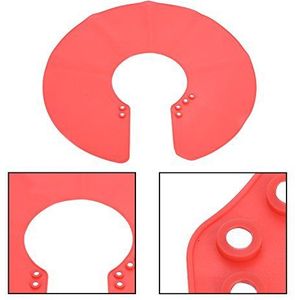 Siliconen kapmantel, duurzame haarsnit wrap thuis kapsel zacht en comfortabel voor gebruik in de salon, gekleurd haar (rood)