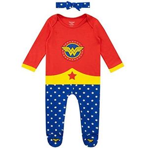 Wonder Woman Baby Meisjes Pyjamapakje en Hoofdband Veelkleurig 44-50