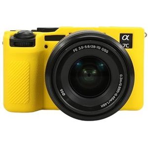 Camerabeschermingskoffer Litchi textuur zachte siliconen beschermende hoes Camera draagband