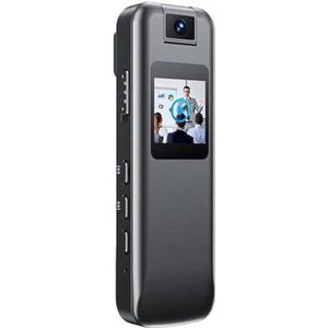 Draagbare DV-camera Full HD 1080P Sport DV Nachtzicht Bewegingsdetectie Body Camera LCD-scherm Mini Camcorder Politie Cam Fietscamera(With screen)