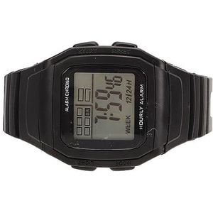 Sport Digitaal Horloge, Waterdicht Retro Digitaal Horloge Schokbestendig Verstelbare Band voor Sport (Zwart)